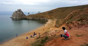 Aline sur île d'Olkhon