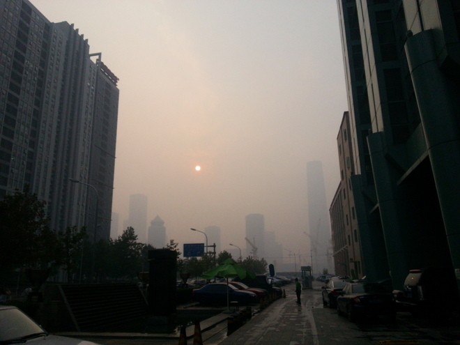 la pollution a Beijing Pékin
