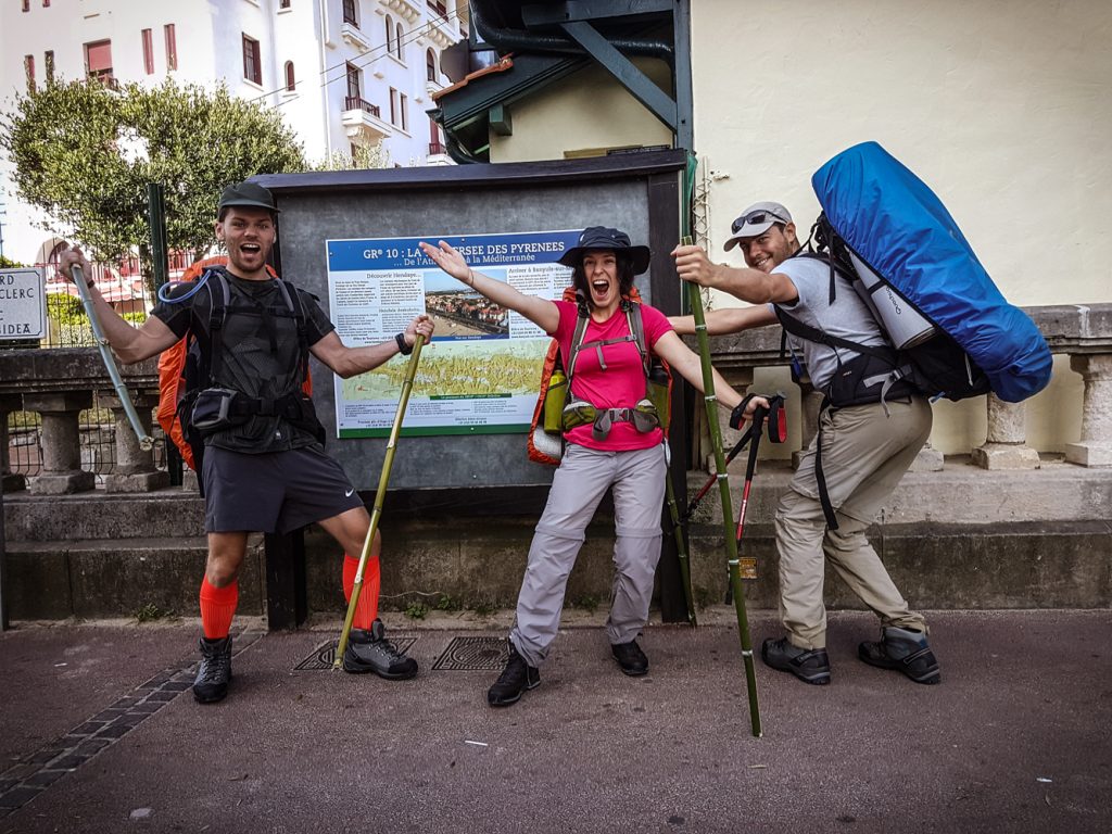 départ randonnée GR 10 Hendaye